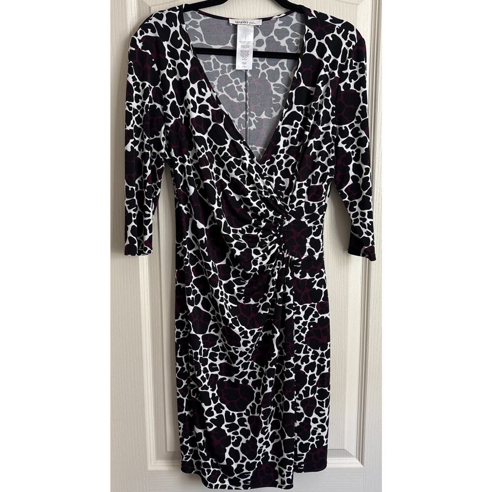 Laundry by design Purple and Black Dress Size 12